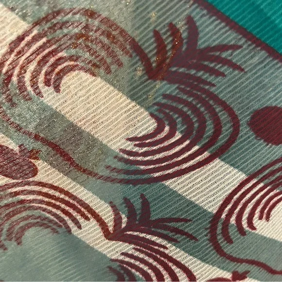 Crepe sari wrap skirt, never worn - Picture 5 of 5